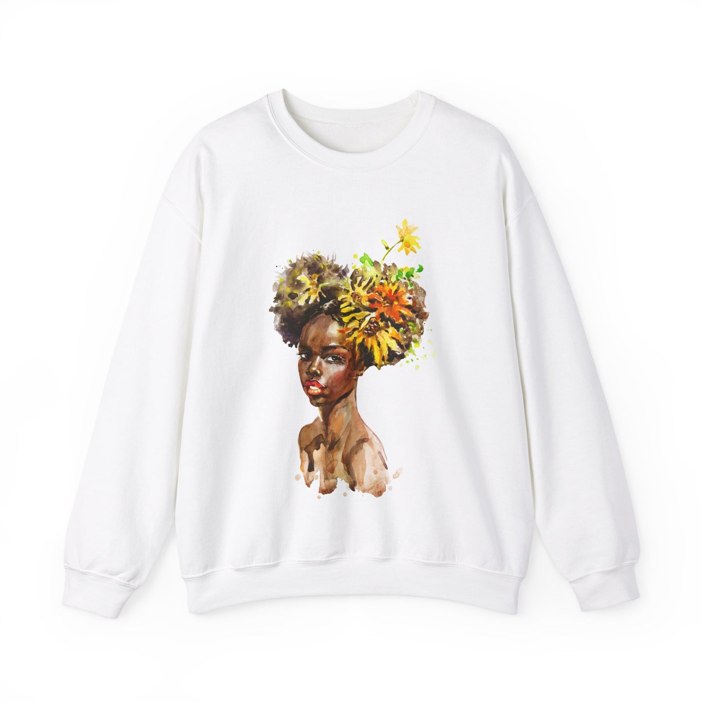 Unisex Black Girl Artwork Crewneck Sweatshirt