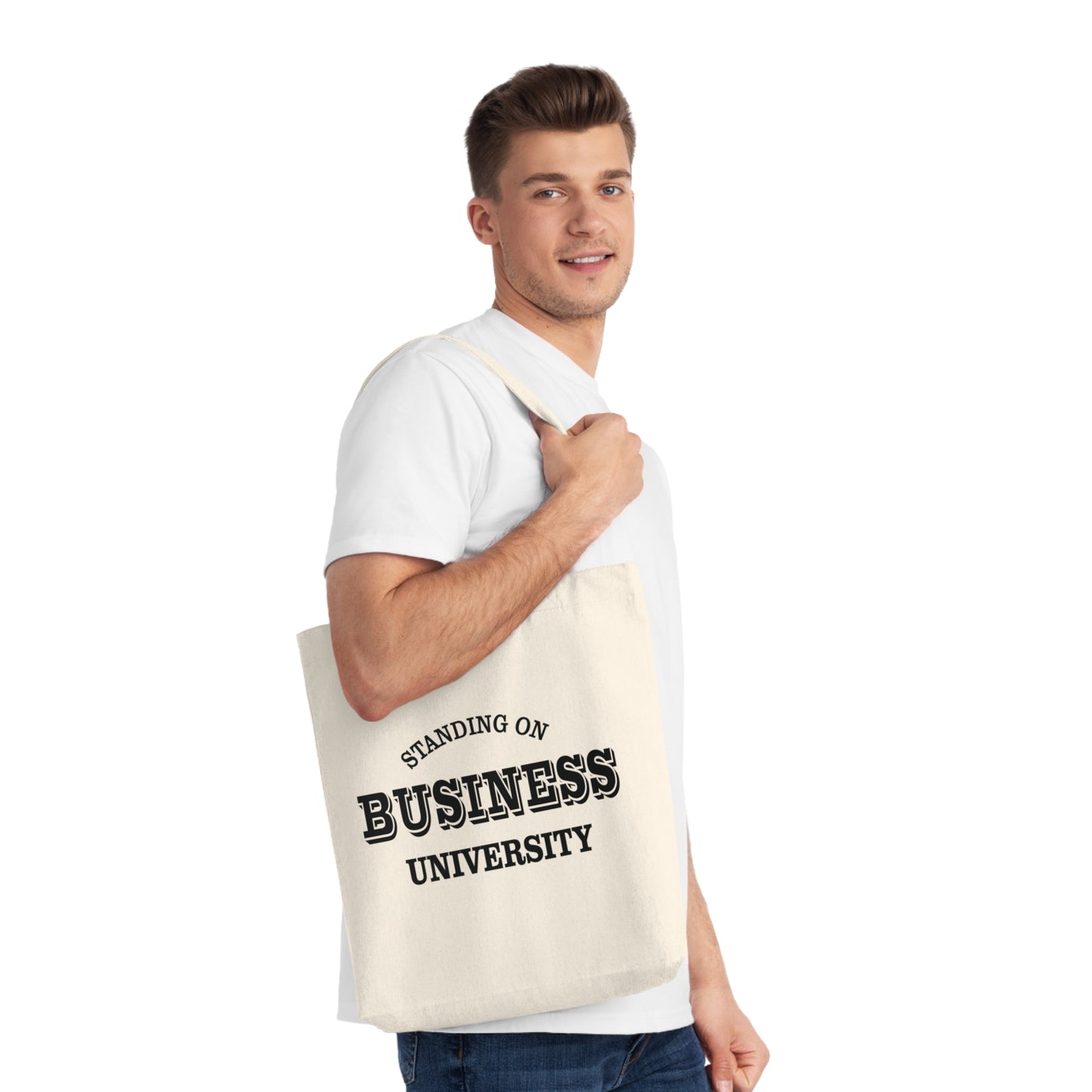 Standing On Business Uni. Woven Tote Bag