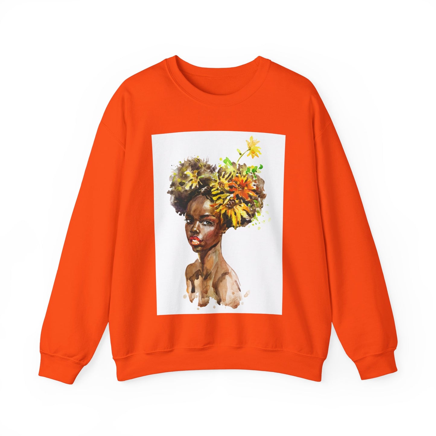 Unisex Black Girl Artwork Crewneck Sweatshirt