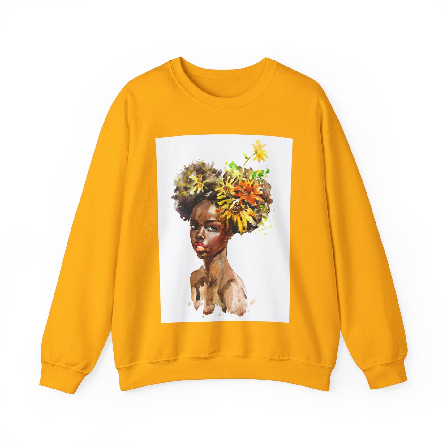 Unisex Black Girl Artwork Crewneck Sweatshirt