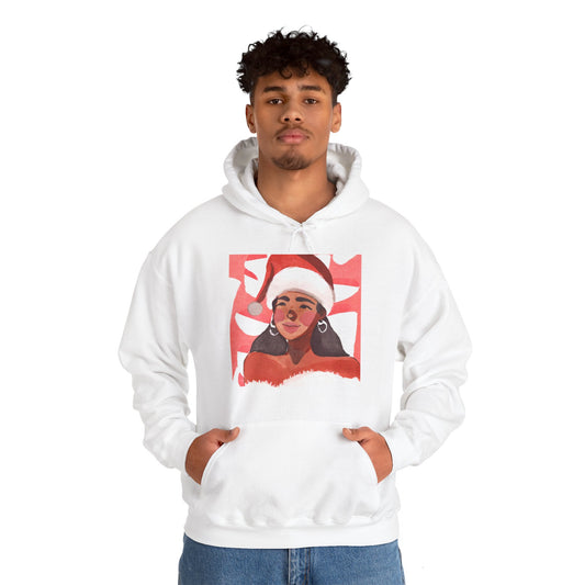 Unisex Christmas Girl Hooded Sweatshirt