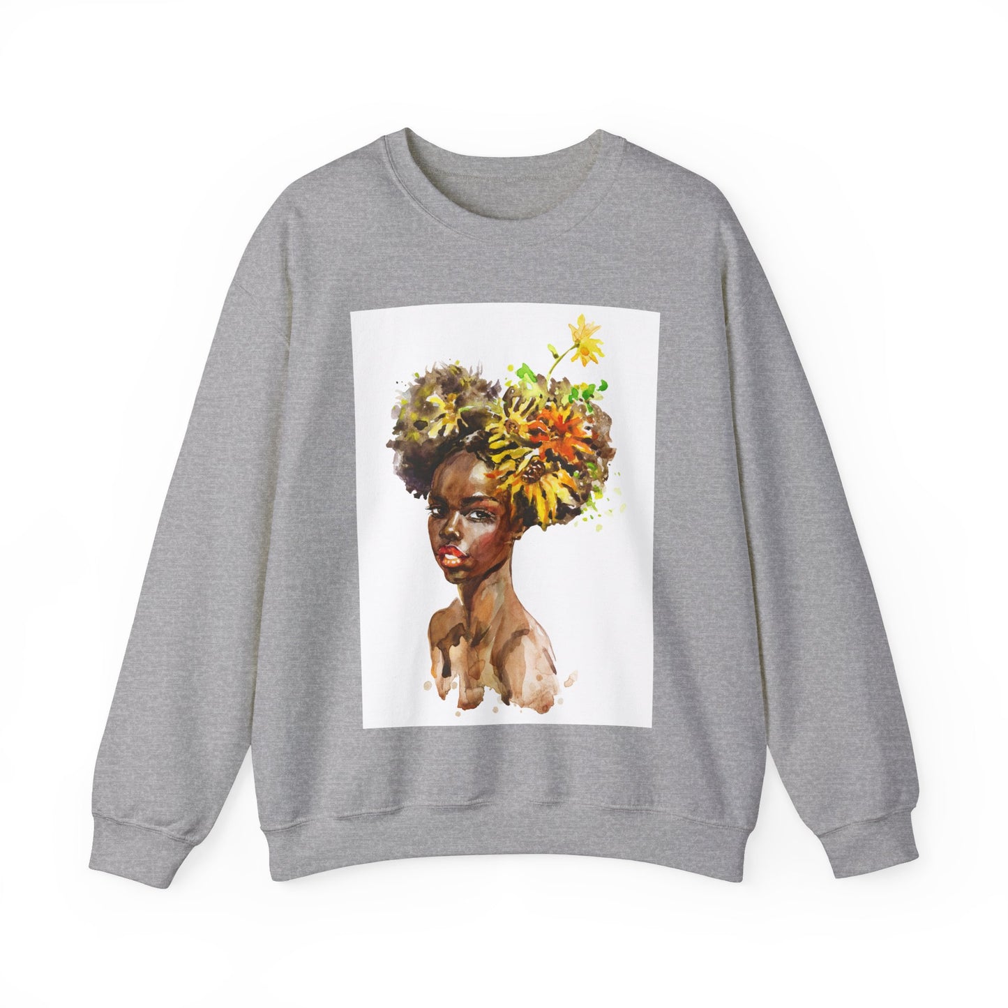 Unisex Black Girl Artwork Crewneck Sweatshirt
