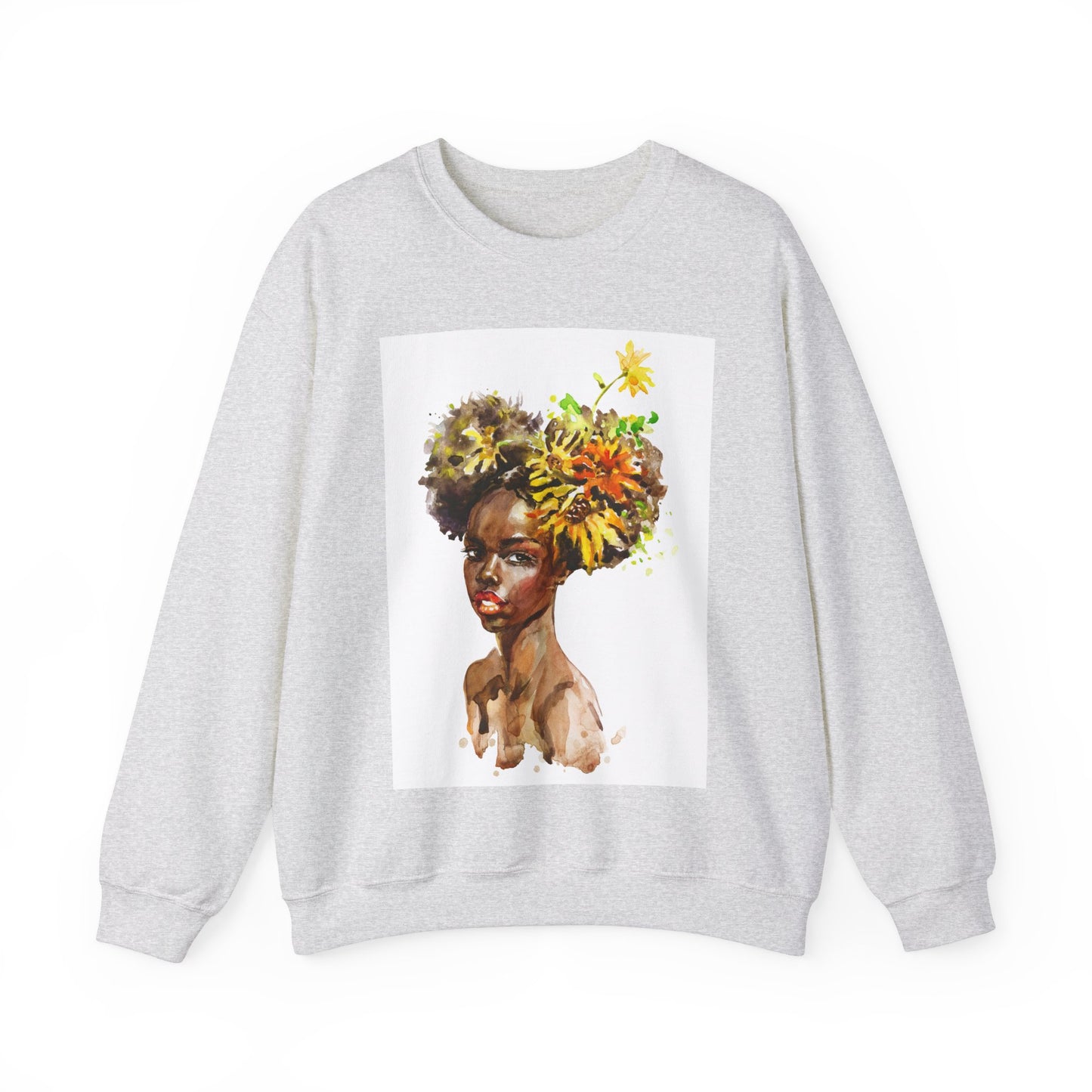 Unisex Black Girl Artwork Crewneck Sweatshirt