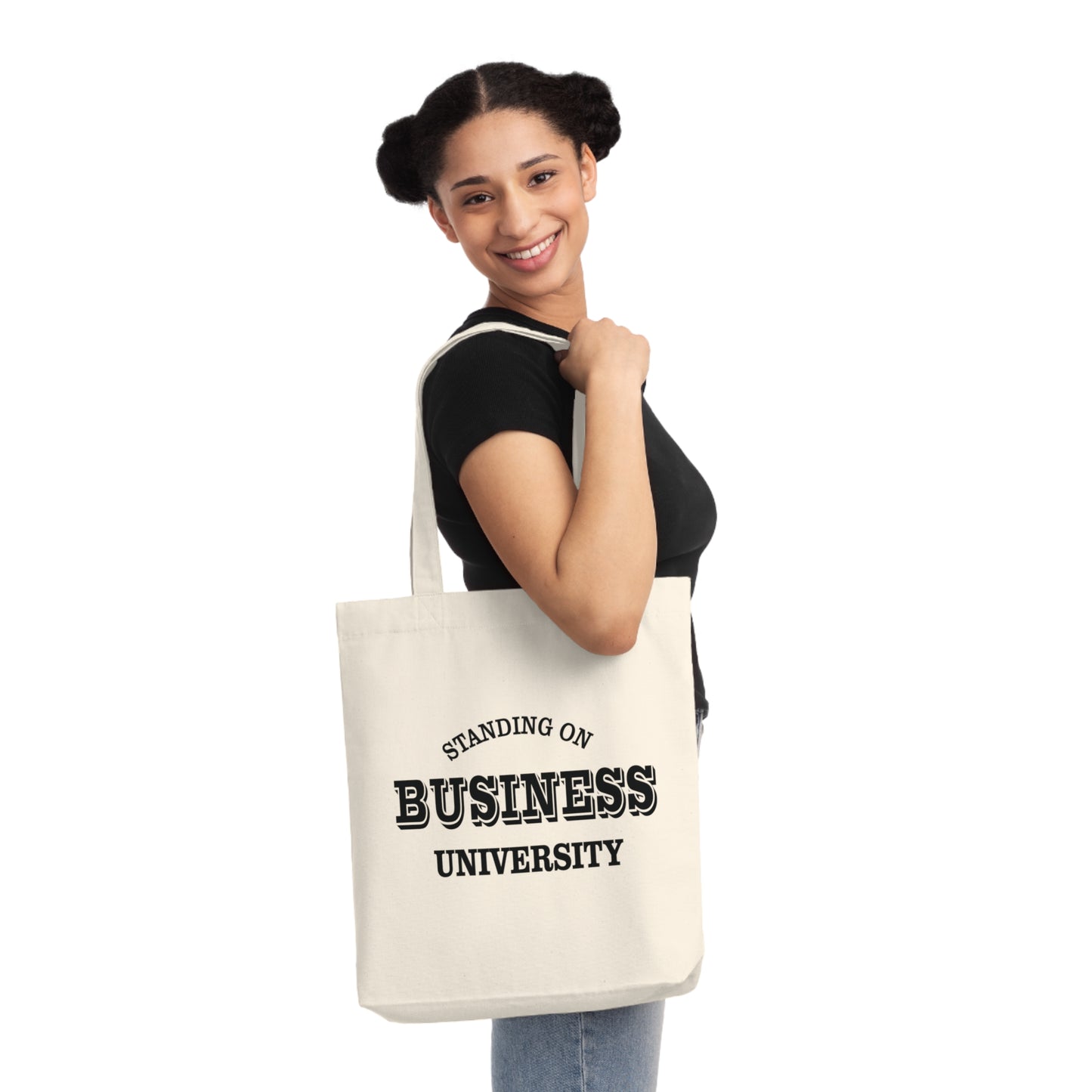 Standing On Business Uni. Woven Tote Bag